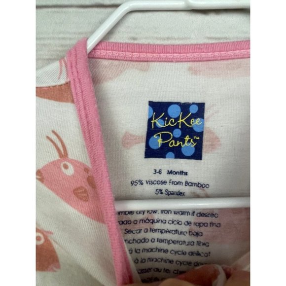 Kickee Pants Fish Pajamas 3-6 Months - Picture 3 of 4